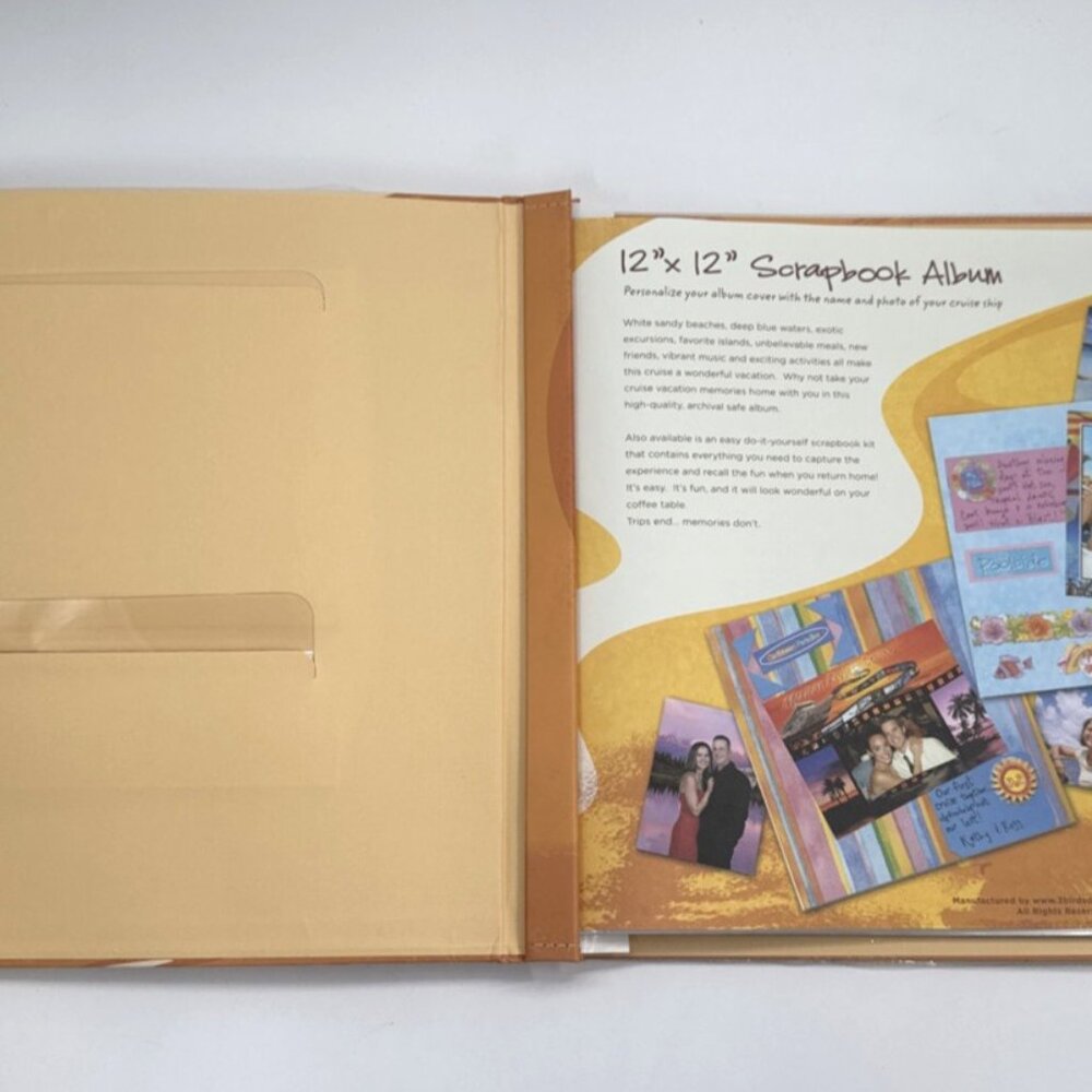 Norwegian Cruise Line Voyage Scrapbook Photo Album Scrapbooking Craft Travel NEW - Picture 4 of 9